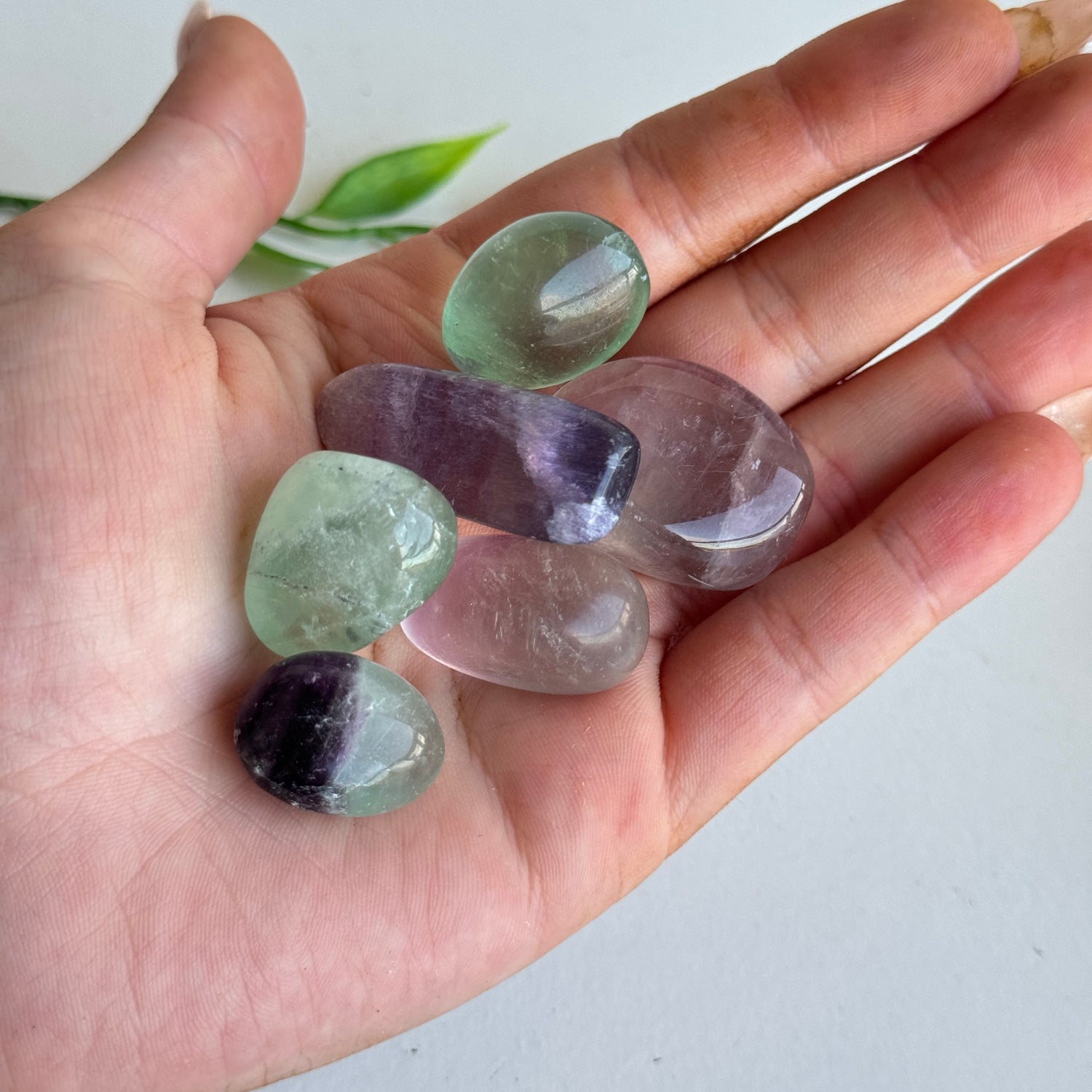 Rainbow Fluorite Tumbled