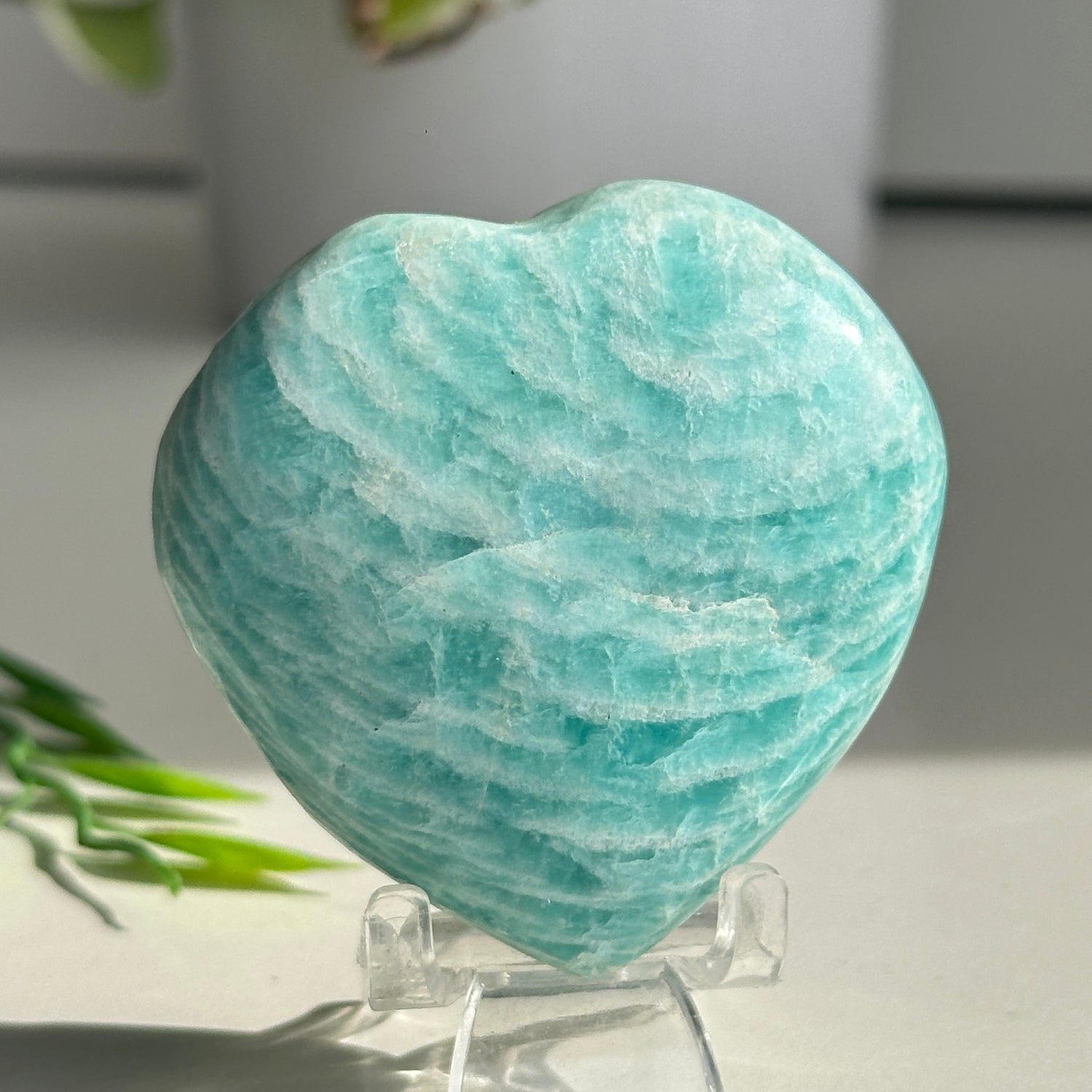 Amazonite Heart 5.6cm
