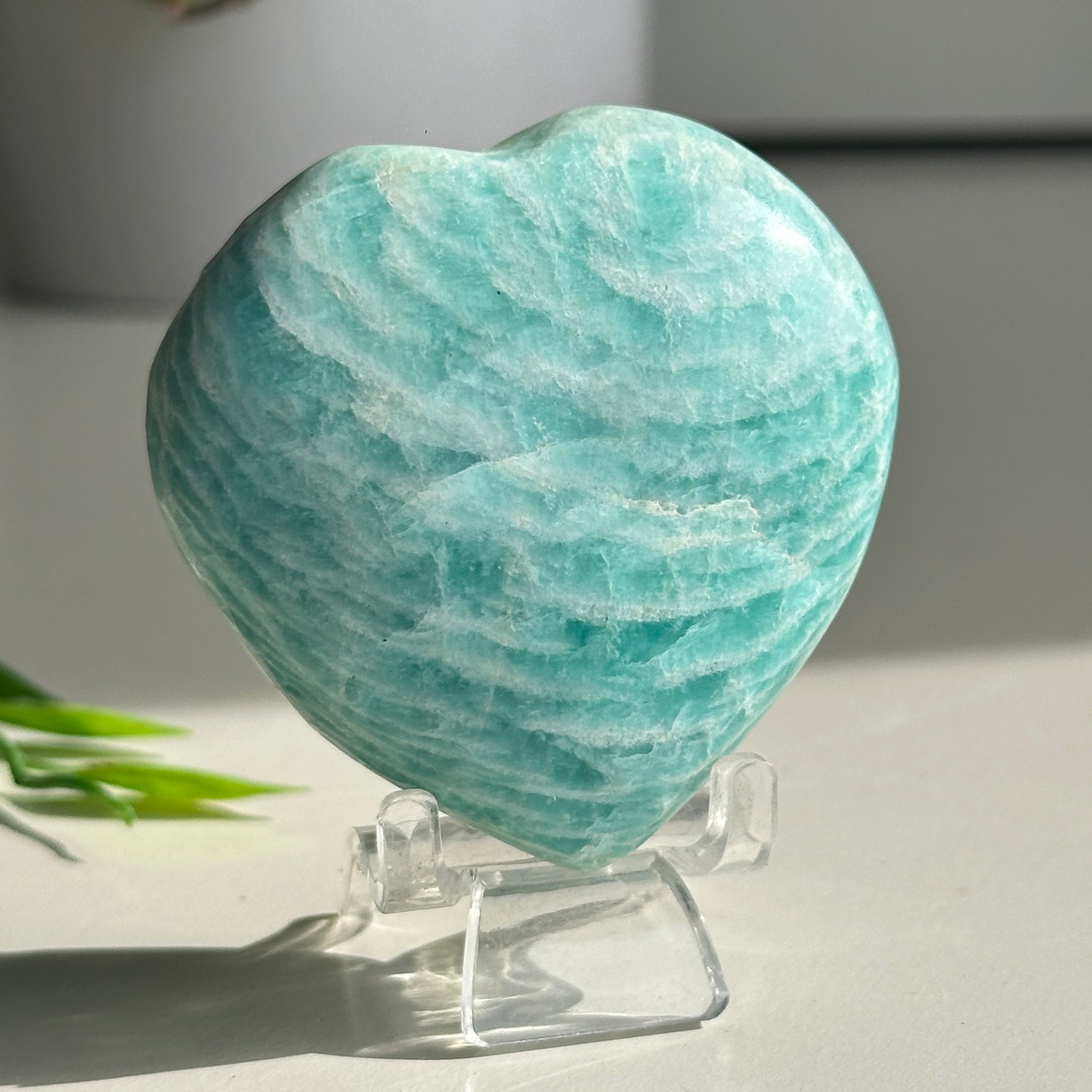 Amazonite Heart 5.6cm