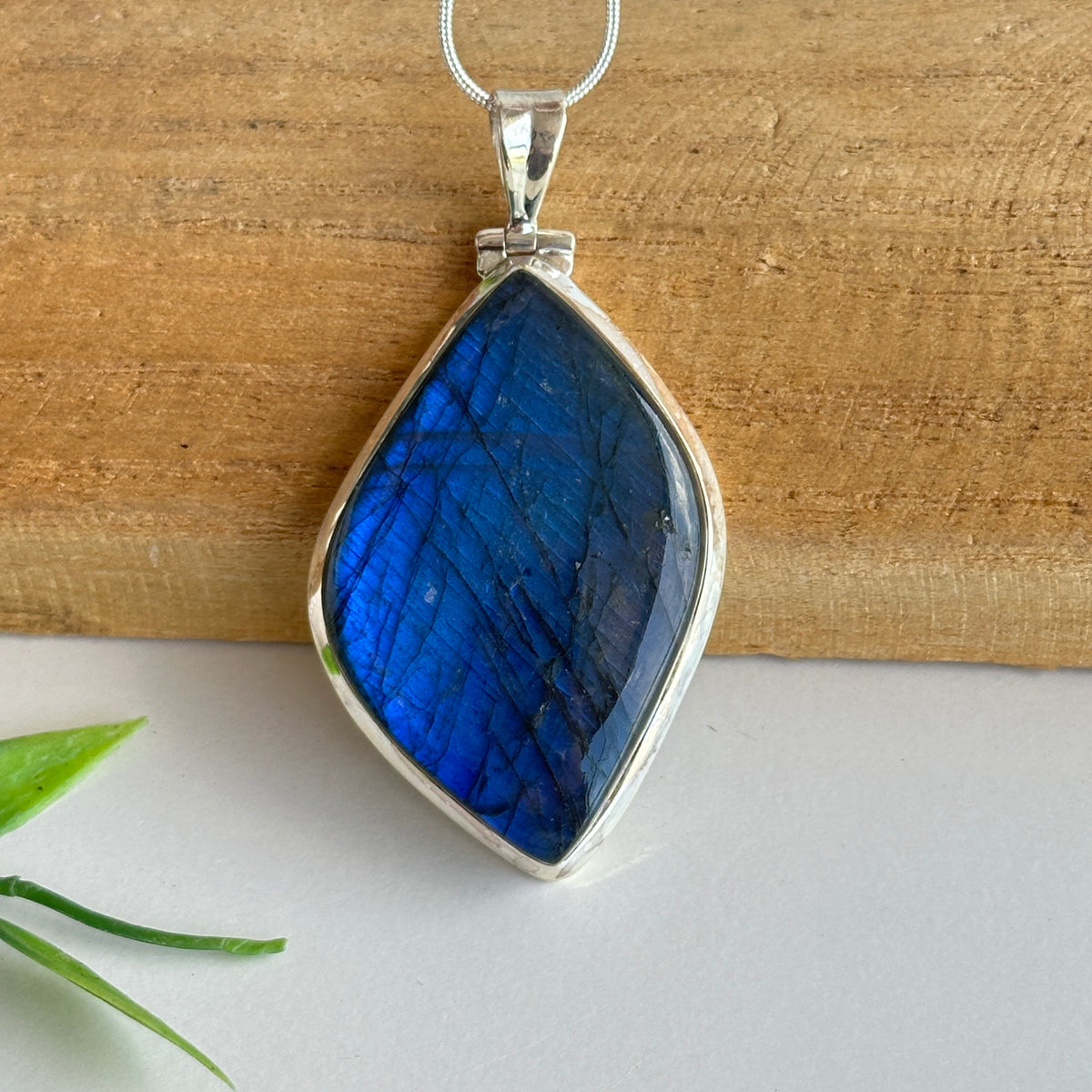 Labradorite Marquise Pendant