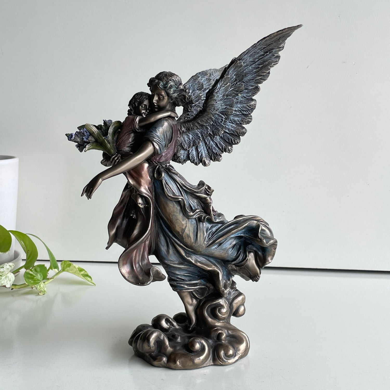 Guardian Angel With Child Statue C-5071