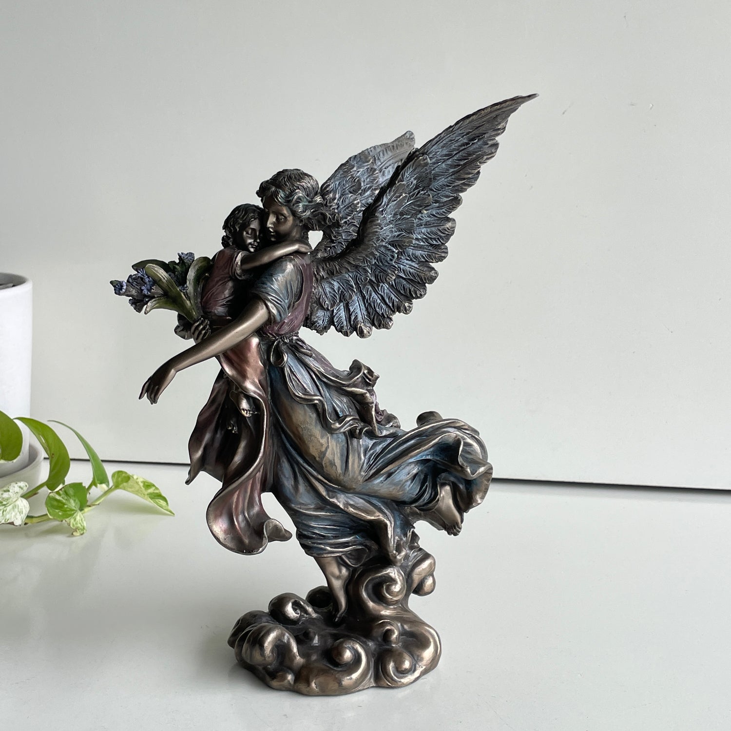 Guardian Angel With Child Statue C-5071