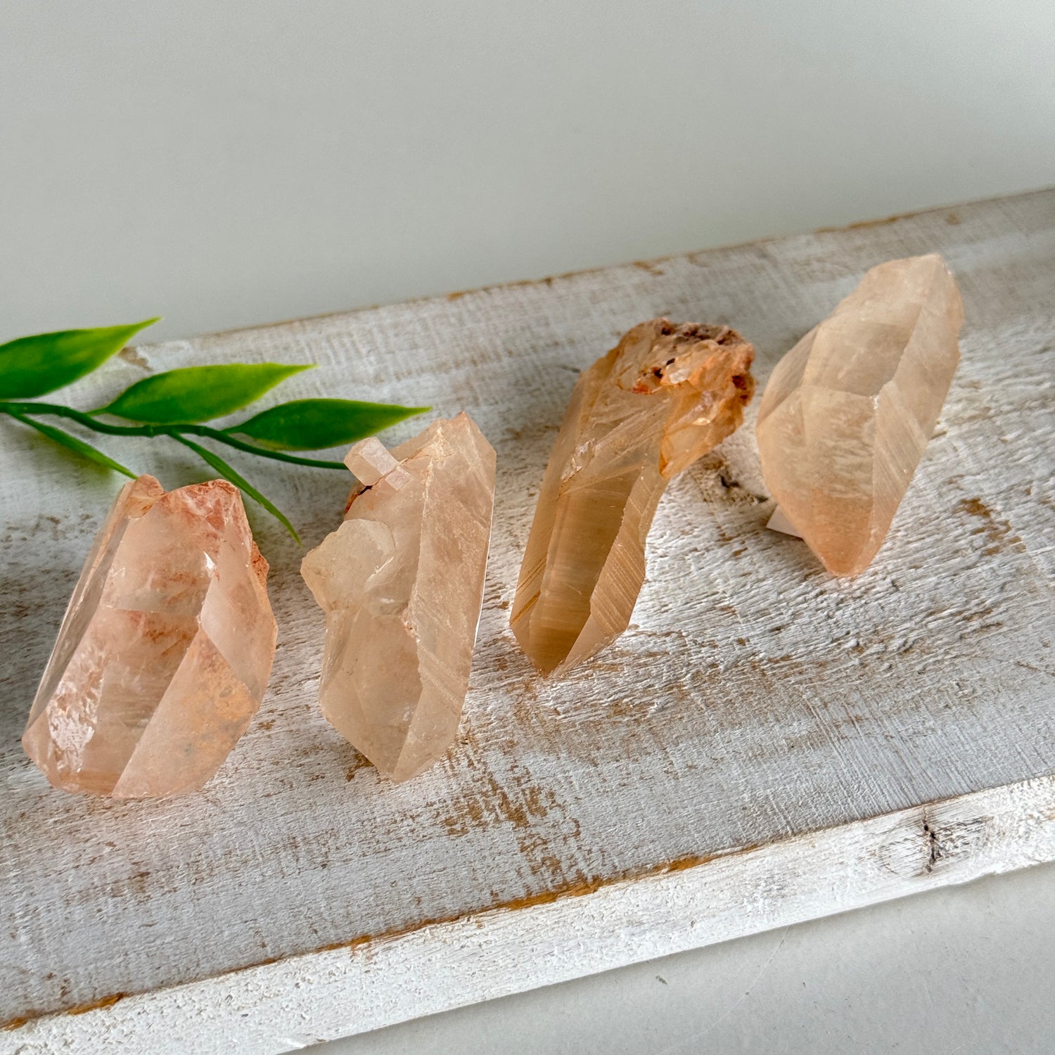 Tangerine Lemurian Quartz Points