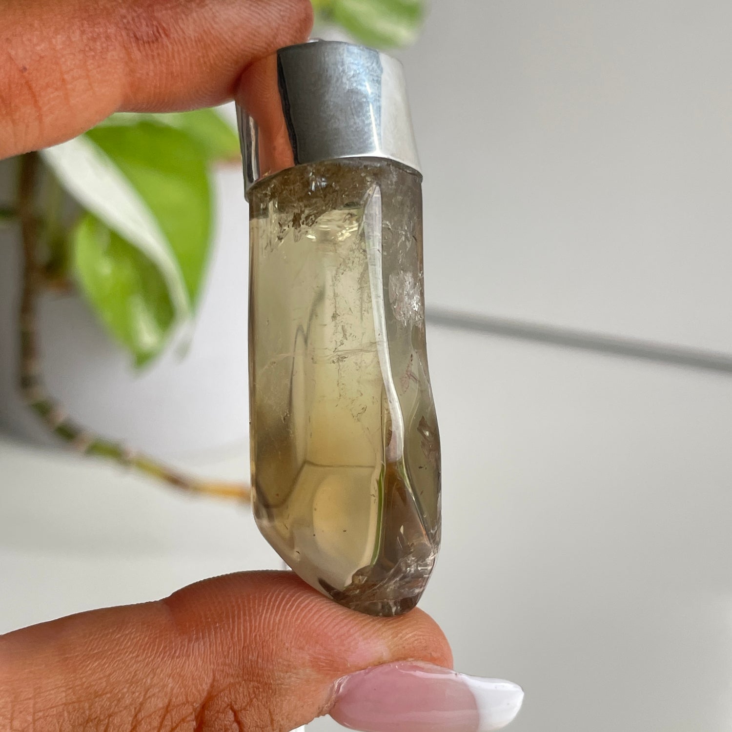 African Citrine Freeform Pendant