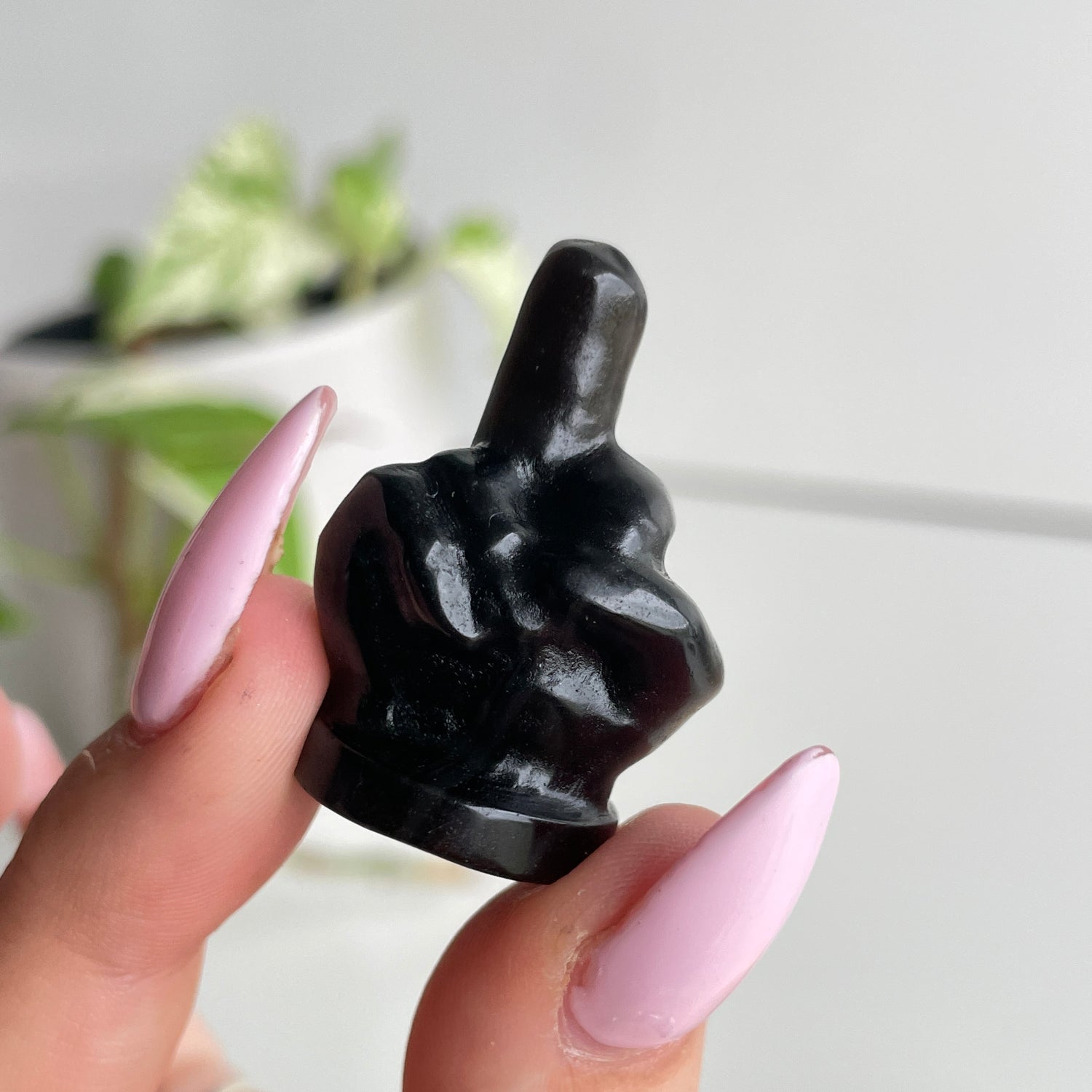 Crystal Middle Finger