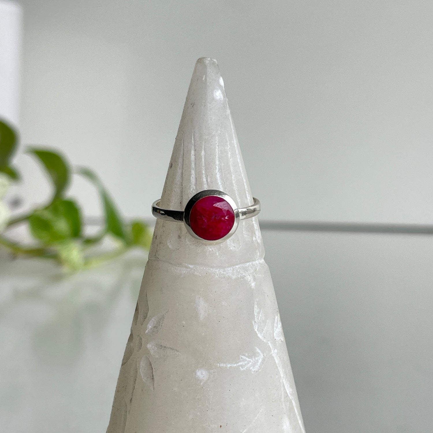 Ruby Round Ring