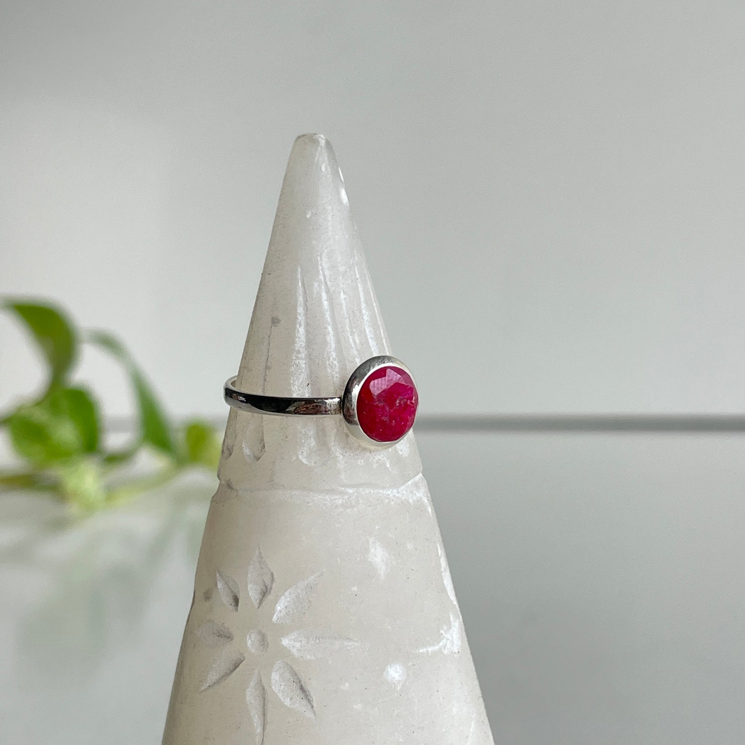 Ruby Round Ring