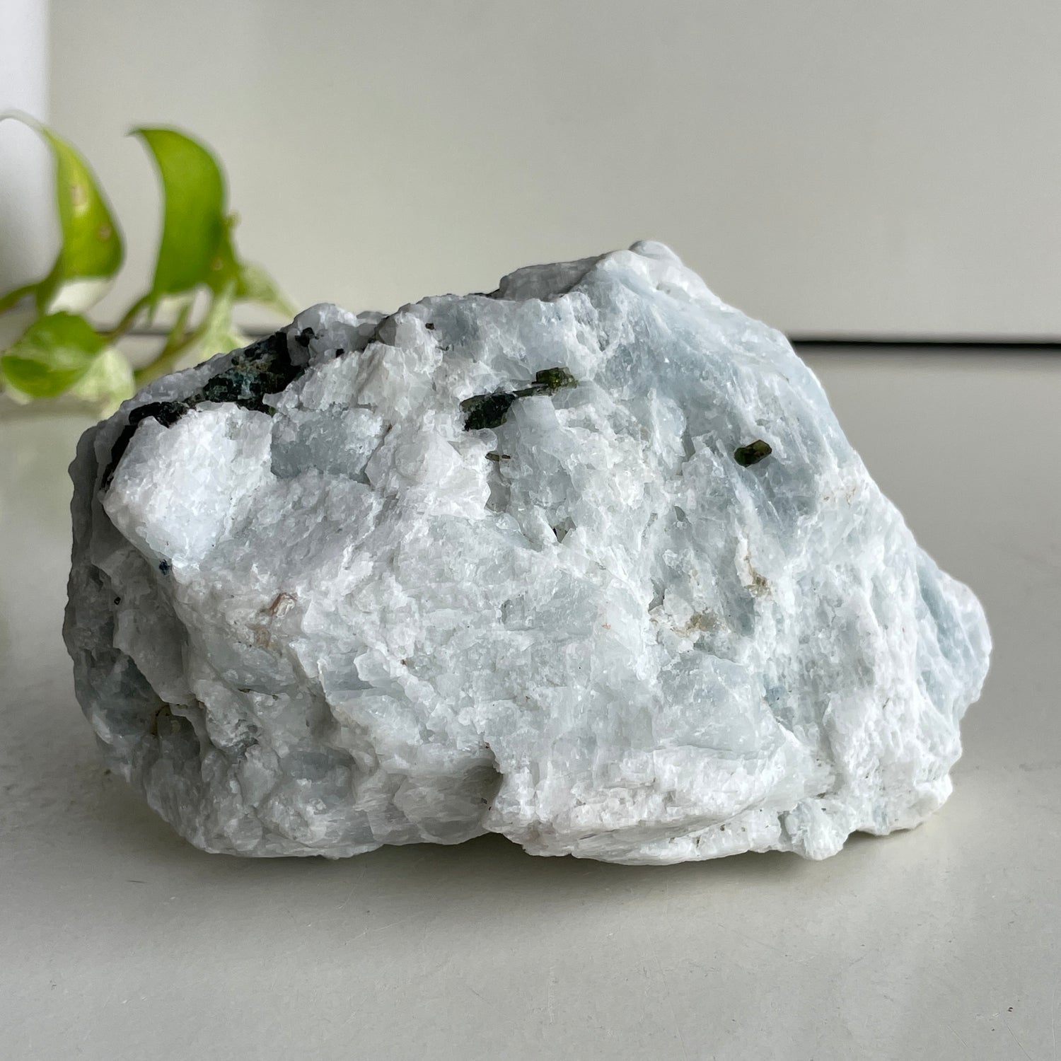 Albite With Green Tourmaline Pce 794g