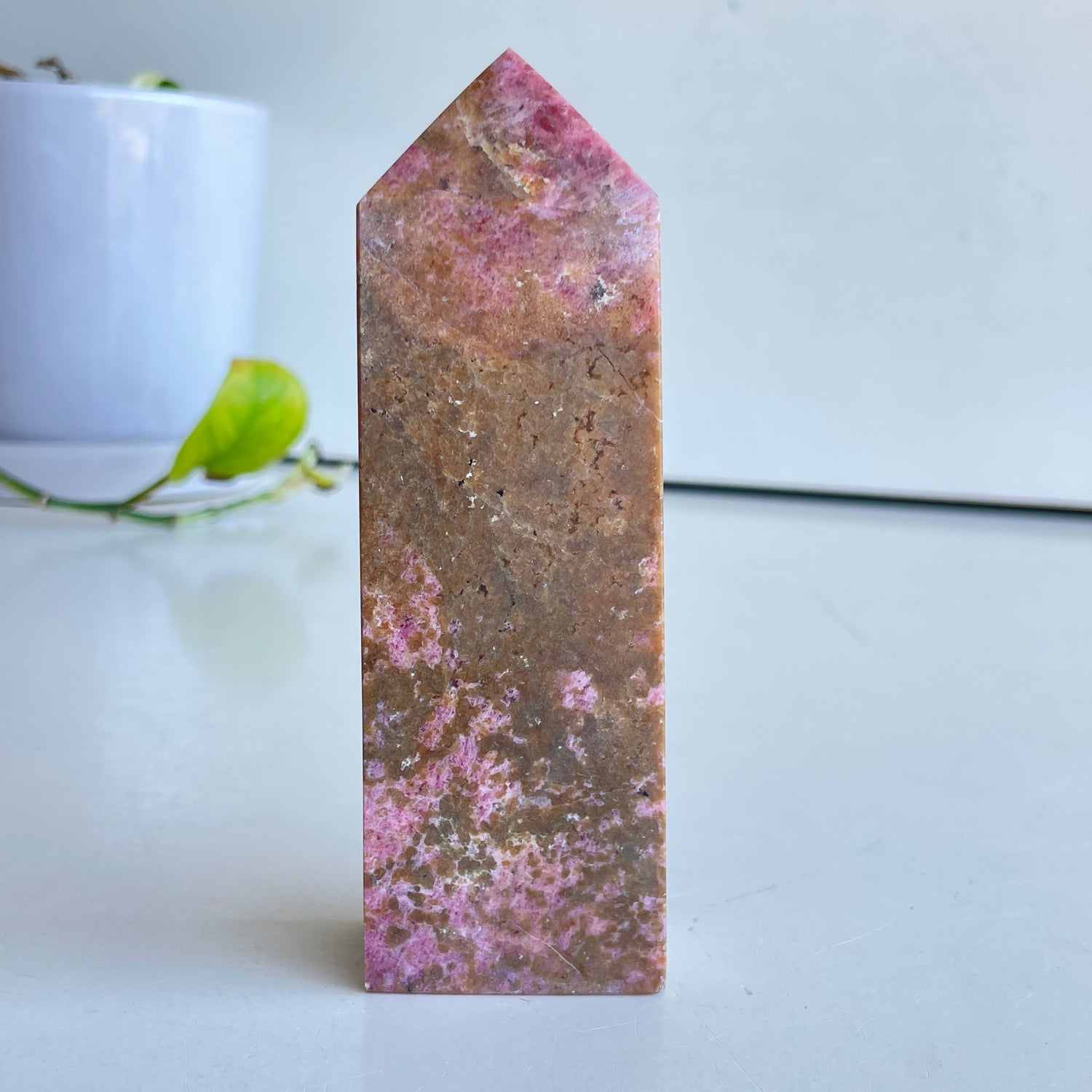 Rhodonite Obelisk 12.9cm