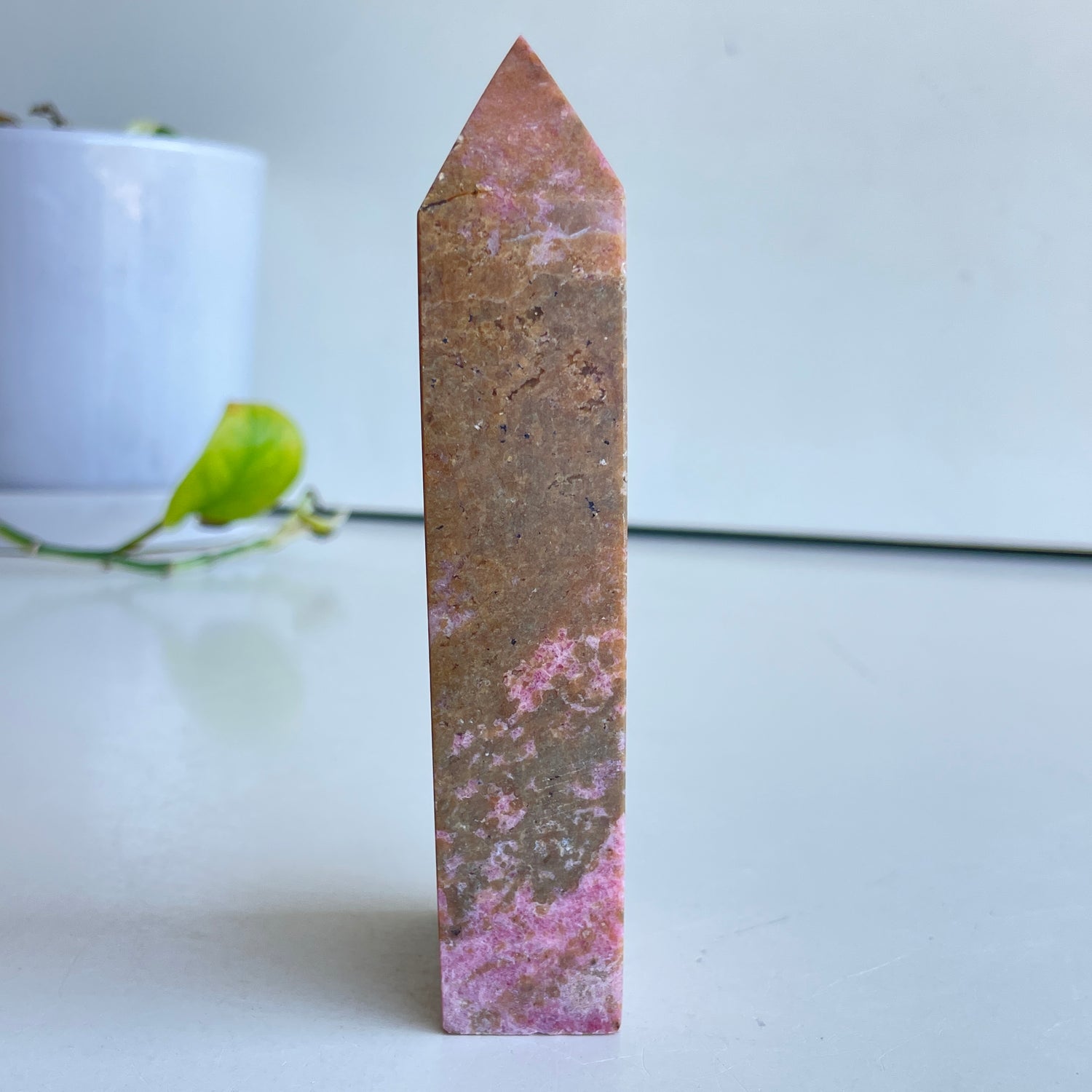 Rhodonite Obelisk 12.9cm