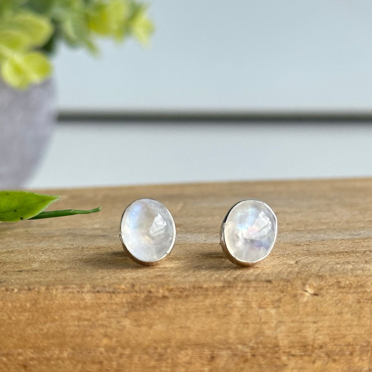 Moonstone Oval Earrings