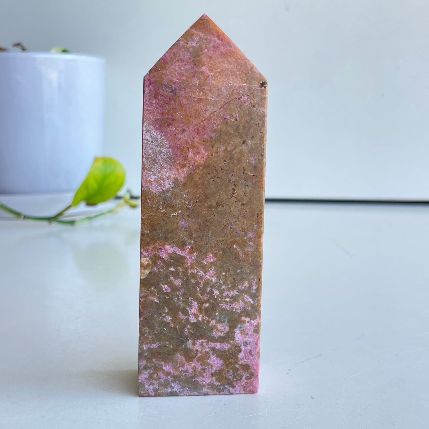 Rhodonite Obelisk 12.9cm