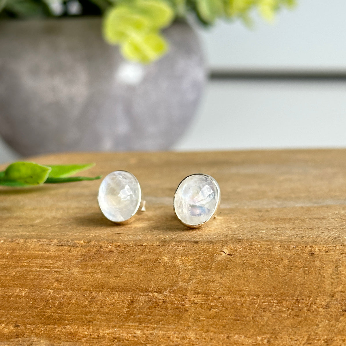 Moonstone Oval Earrings