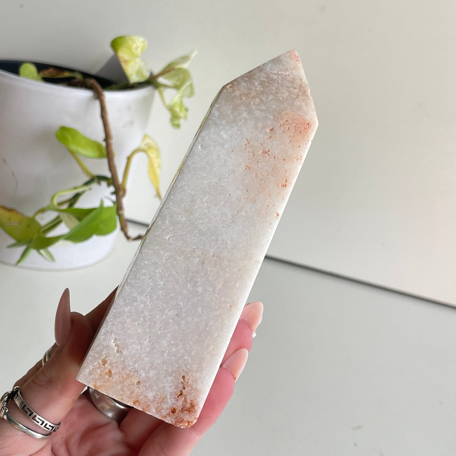 Pink Amethyst Obelisk 13.2cm
