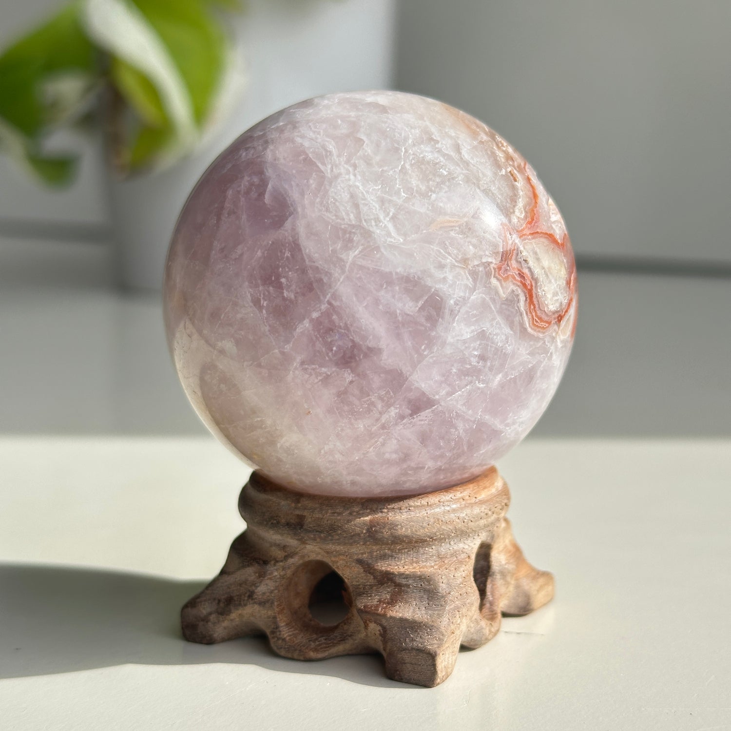 Amethyst Agate Sphere 5.9cm
