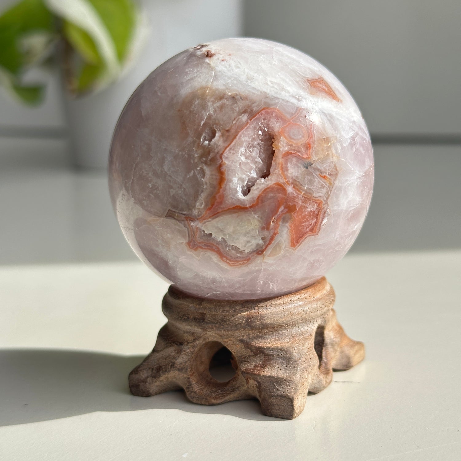 Amethyst Agate Sphere 5.9cm