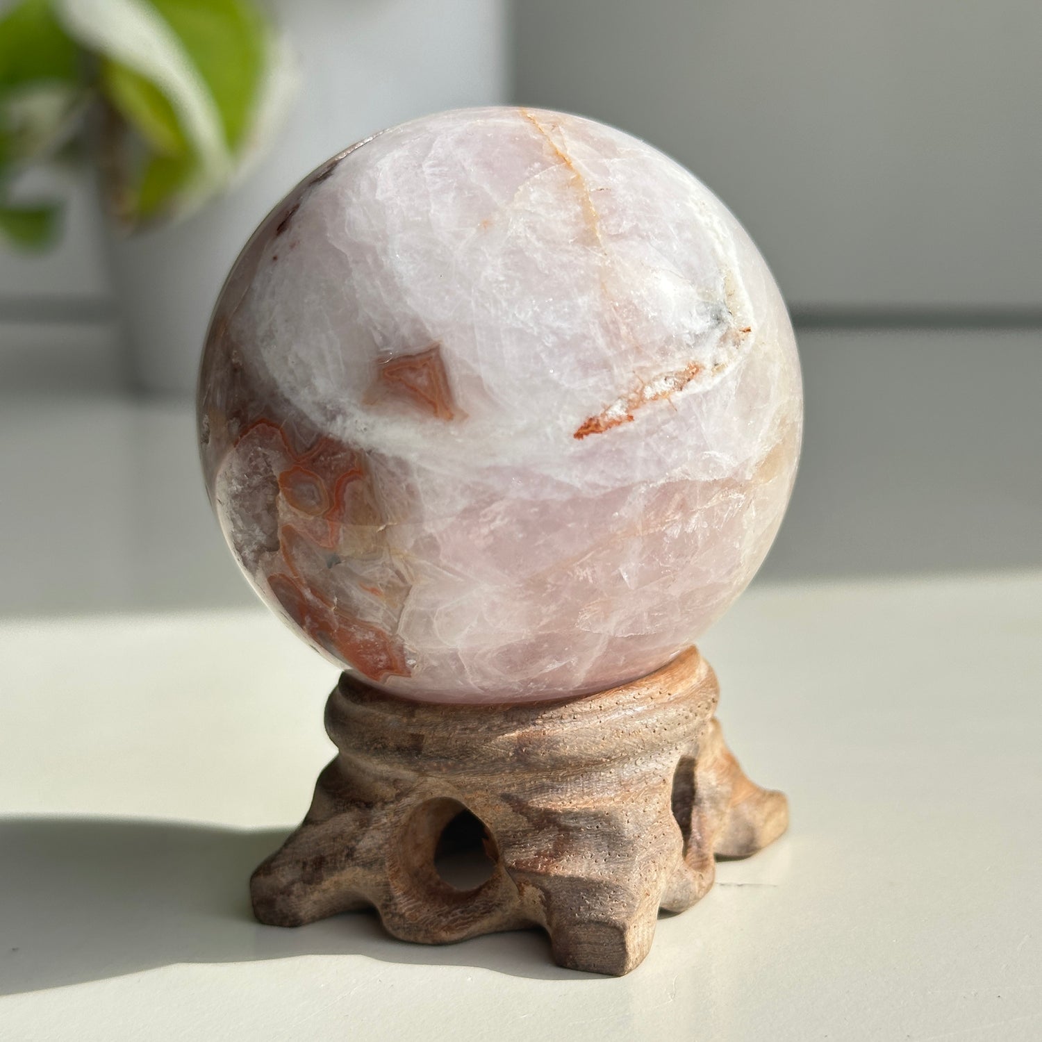 Amethyst Agate Sphere 5.9cm