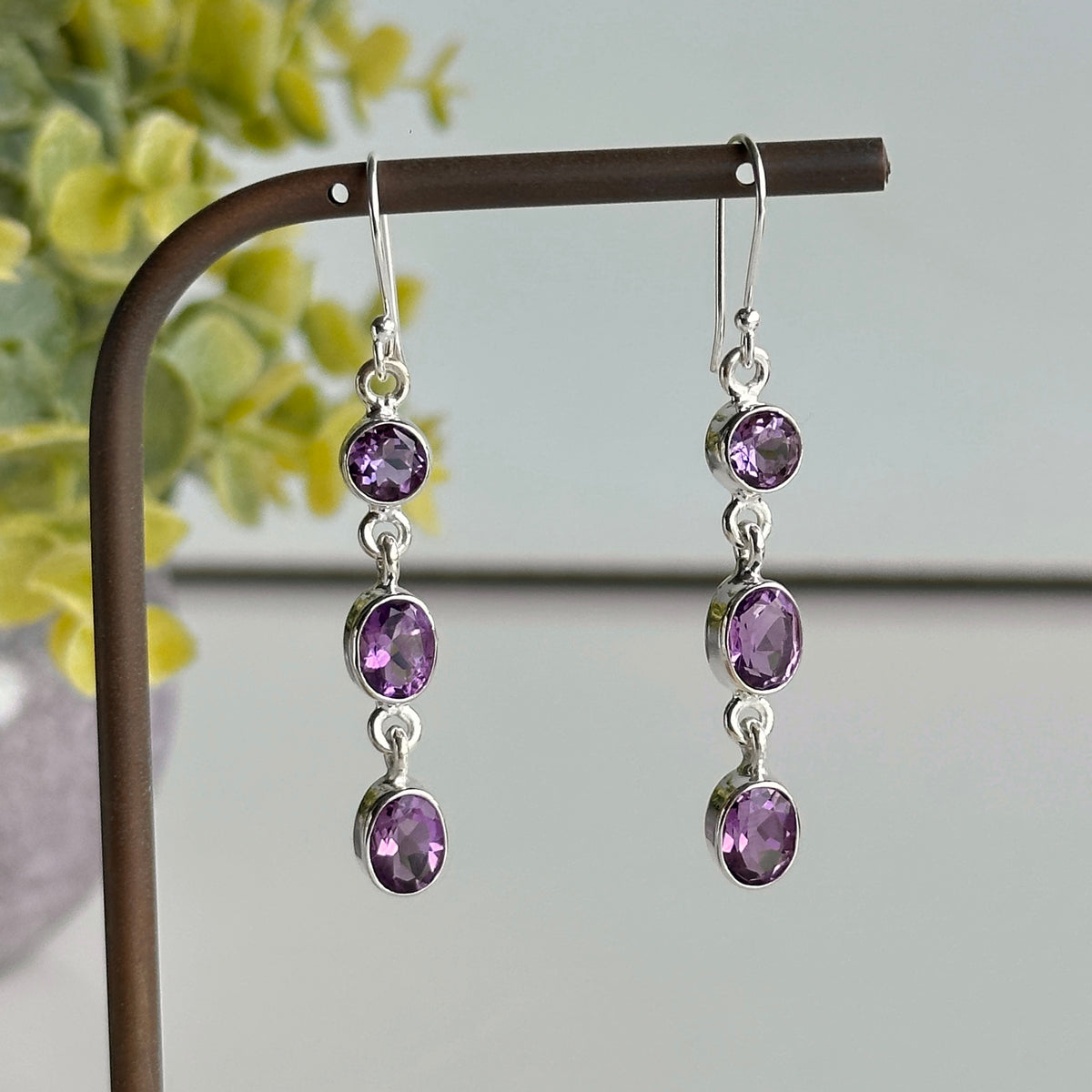 Amethyst Drop Earrings