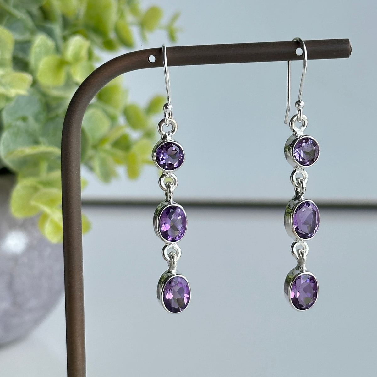 Amethyst Drop Earrings