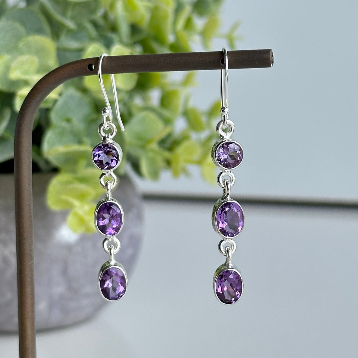 Amethyst Drop Earrings