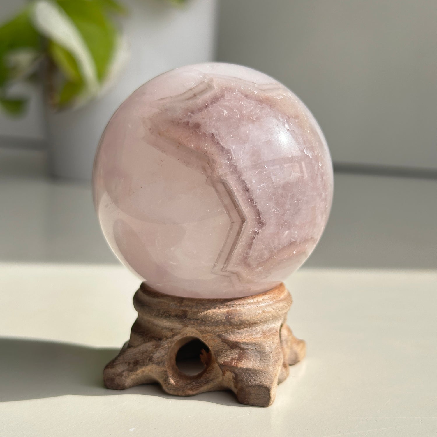 Amethyst Agate Sphere 5.9cm