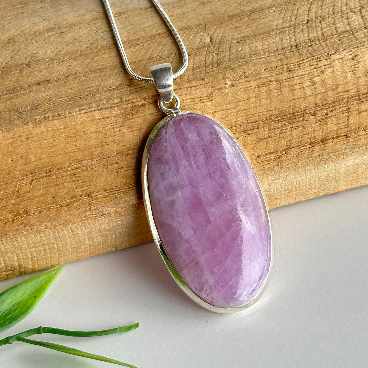 Kunzite Oval Pendant