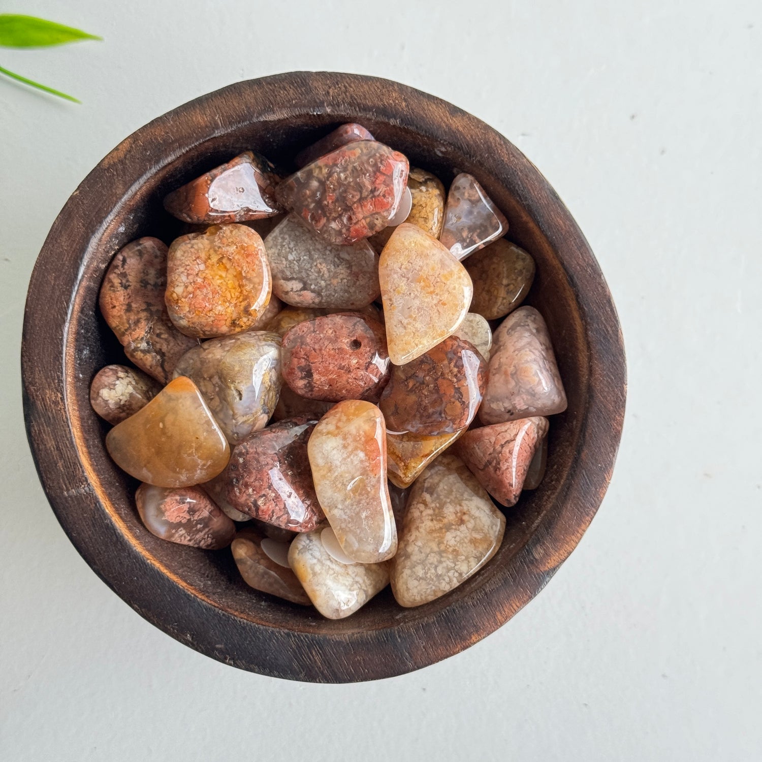 Pink Moss Agate Tumble
