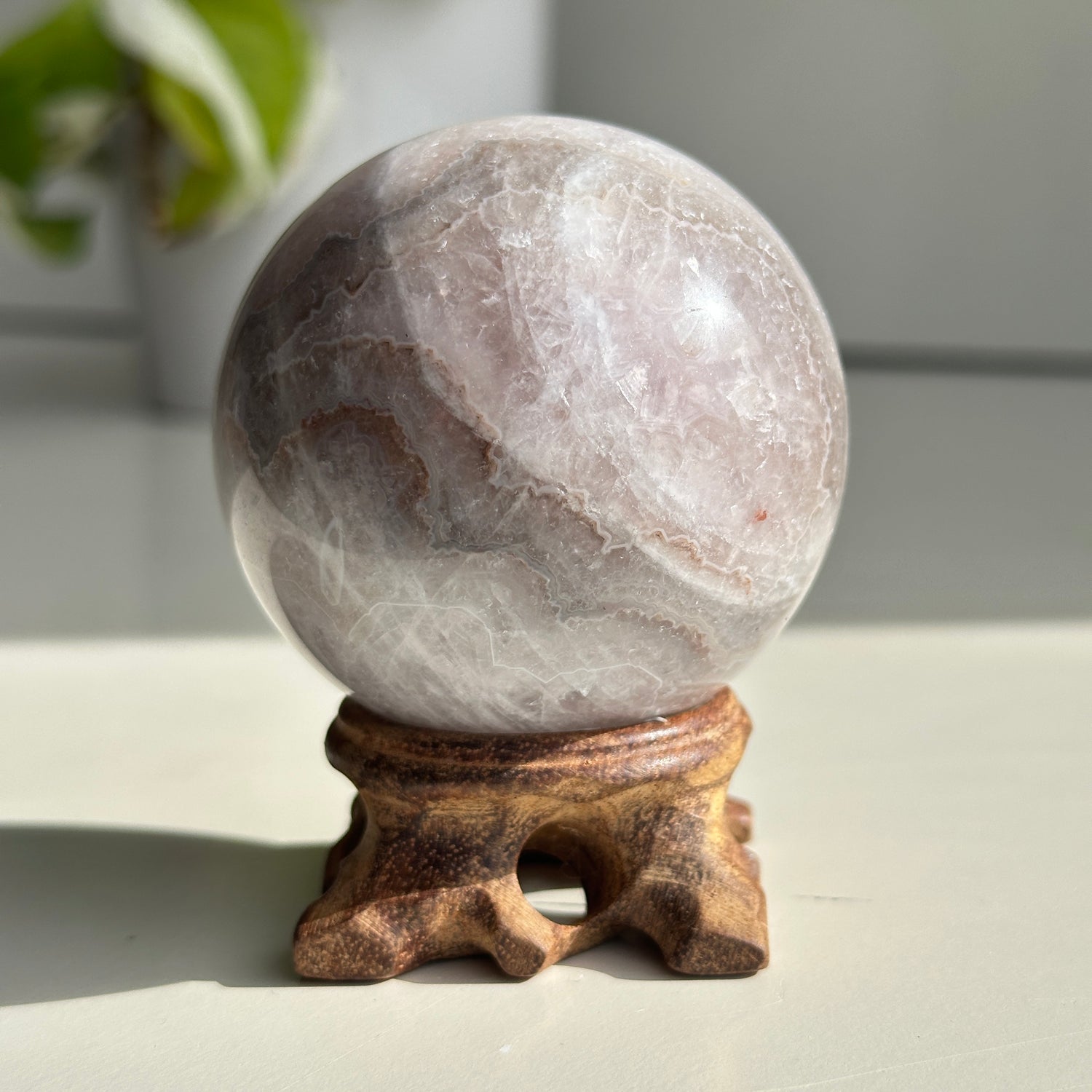 Amethyst Agate Sphere 6.2cm