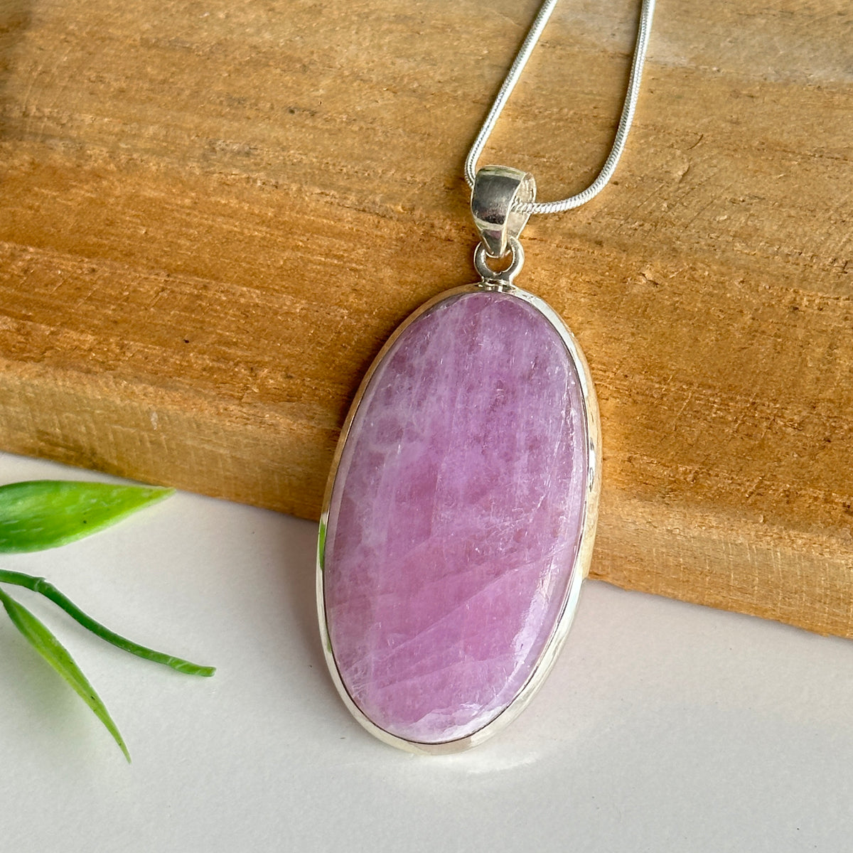 Kunzite Oval Pendant