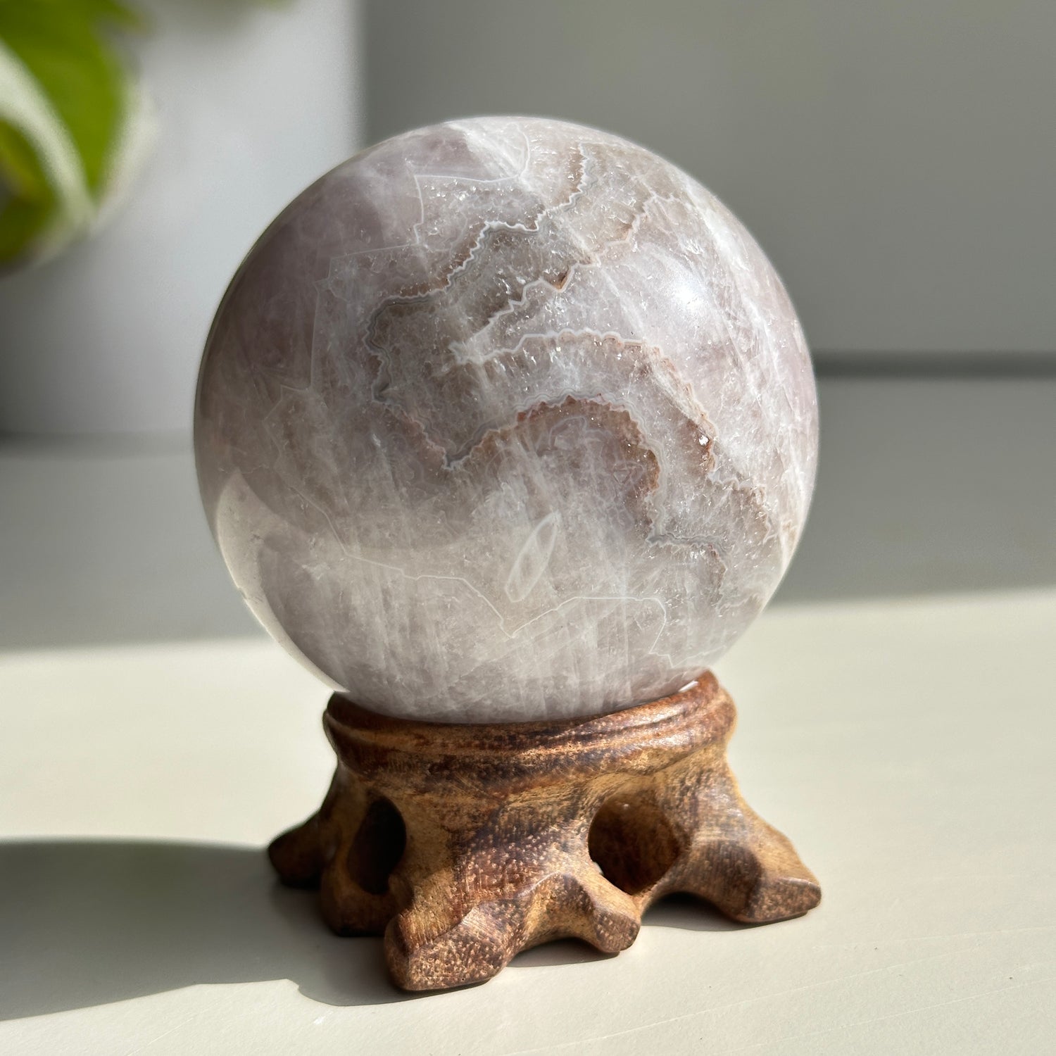 Amethyst Agate Sphere 6.2cm