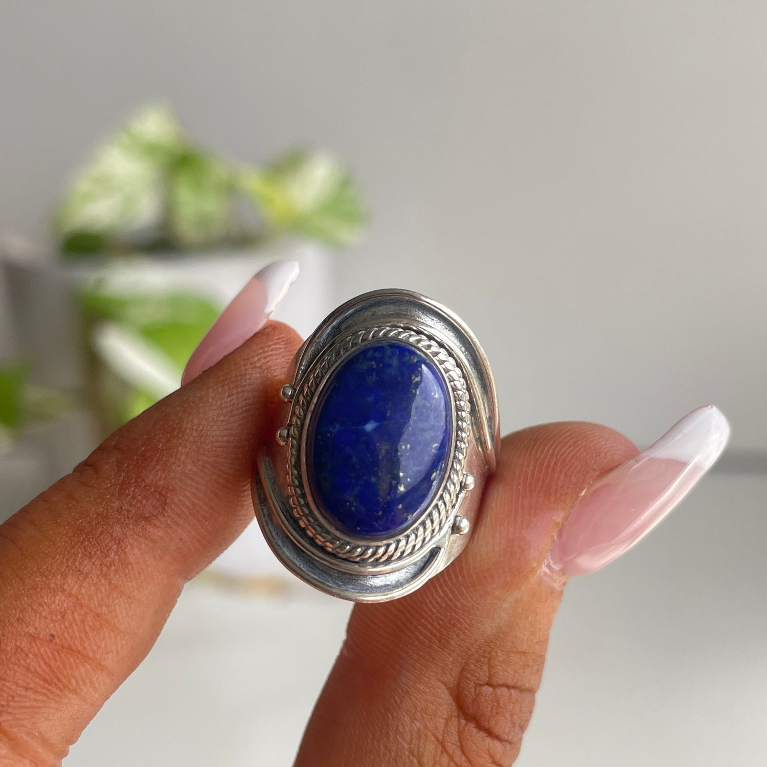 Lapis Lazuli Oval RIng Sz6