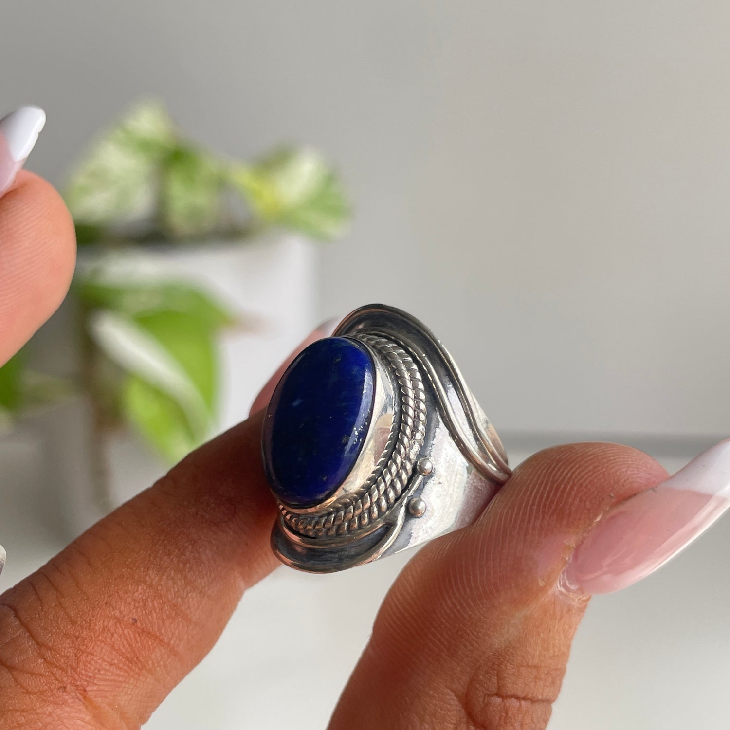 Lapis Lazuli Oval RIng Sz6
