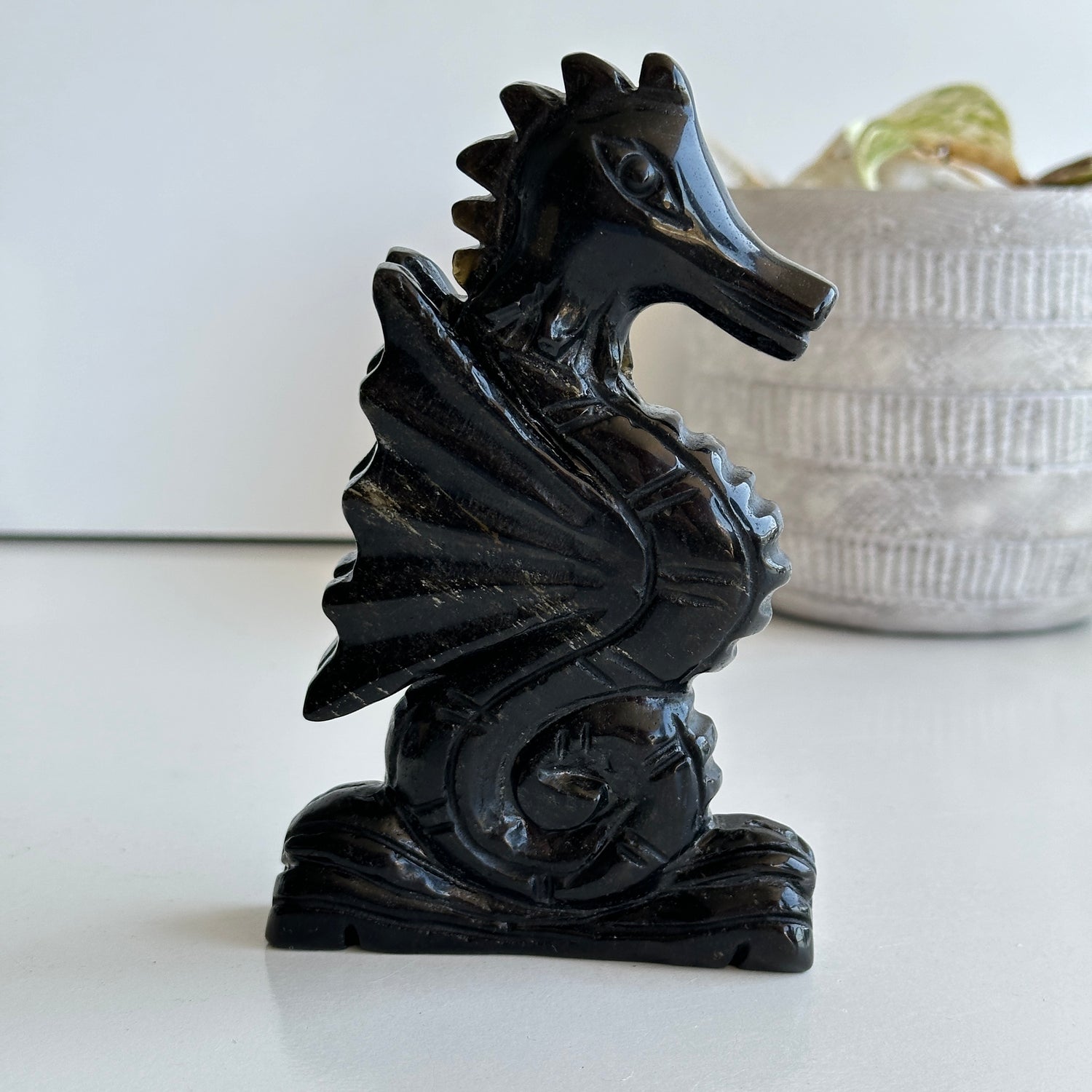 Obsidian Sea Horse 1