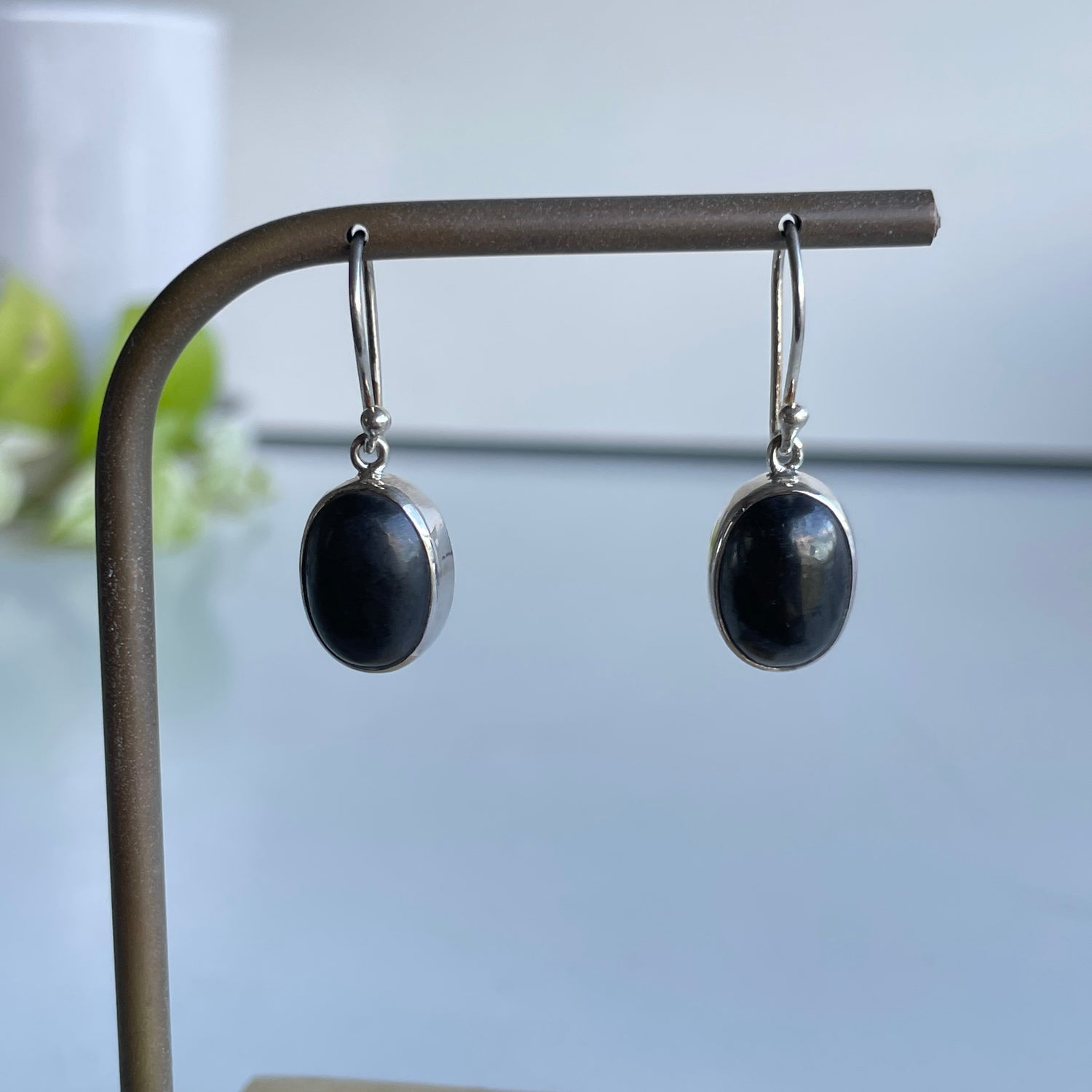 Shungite Oval Earrings 004