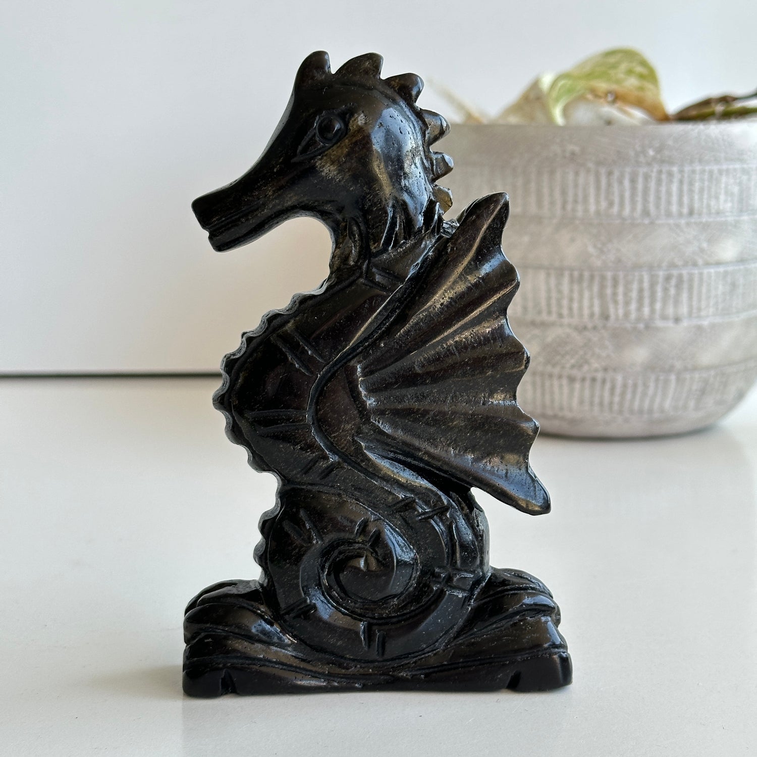 Obsidian Sea Horse 1