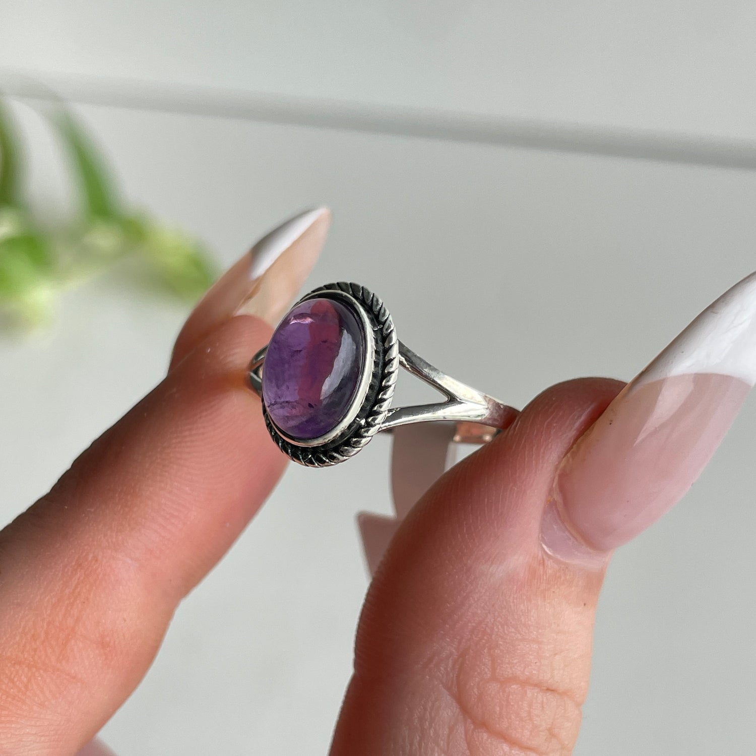 Amethyst Oval Ring