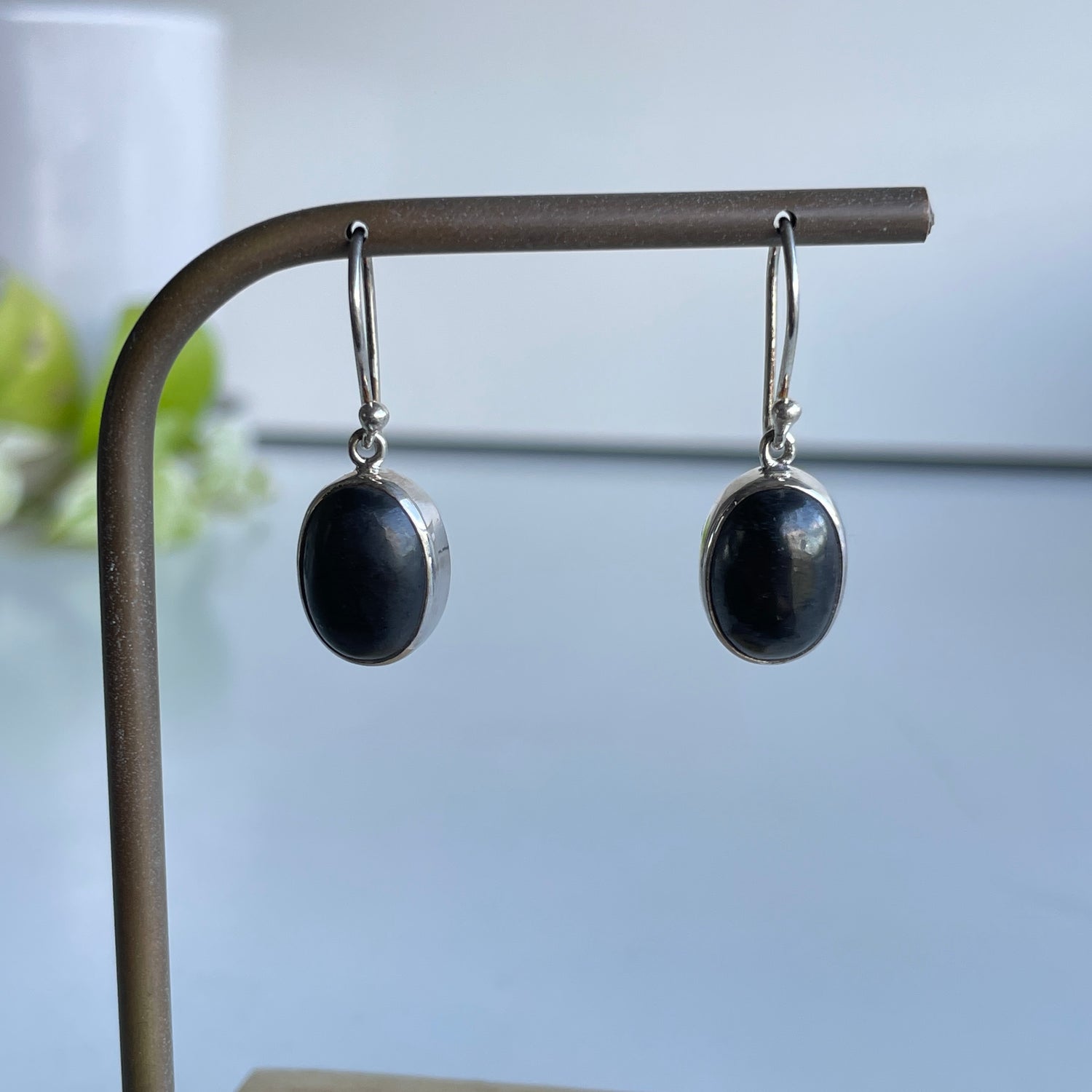 Shungite Oval Earrings 004
