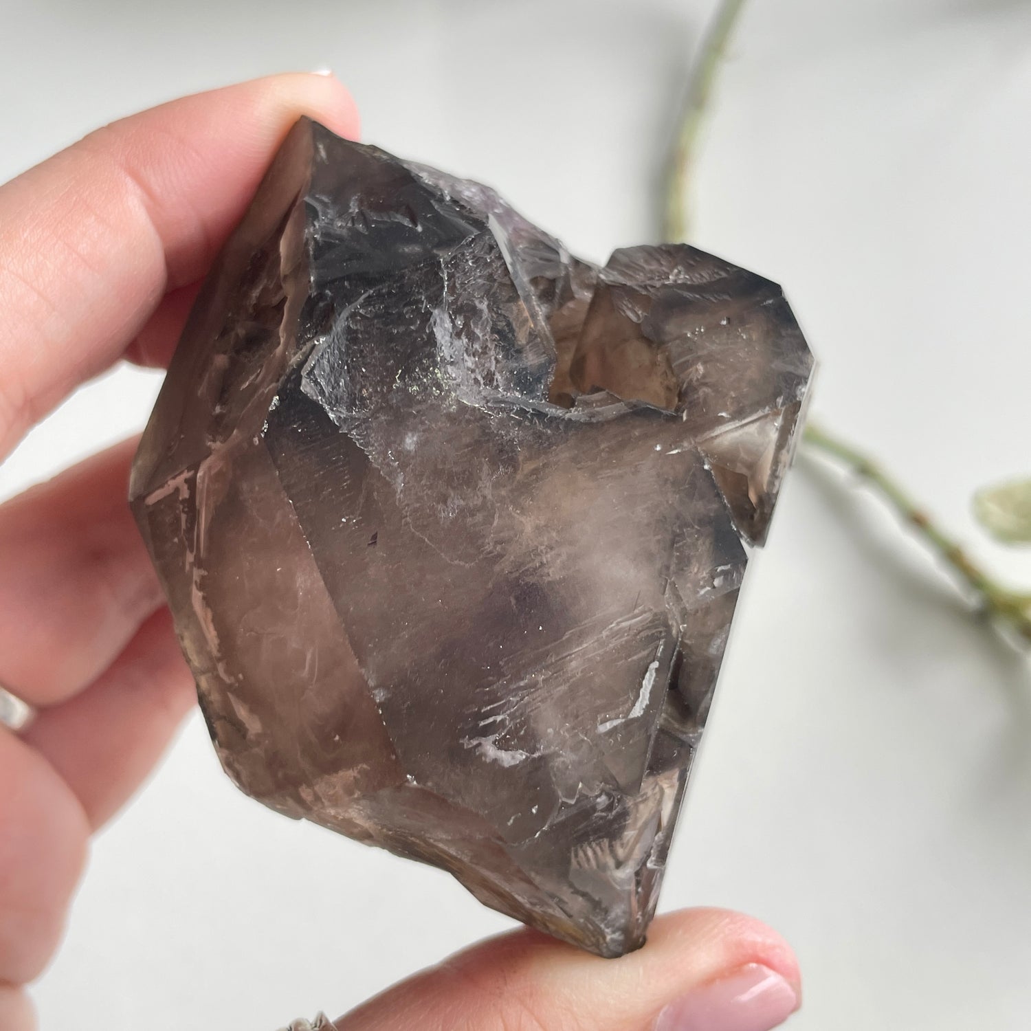 Amethyst & Smoky Quartz Elestial 200g