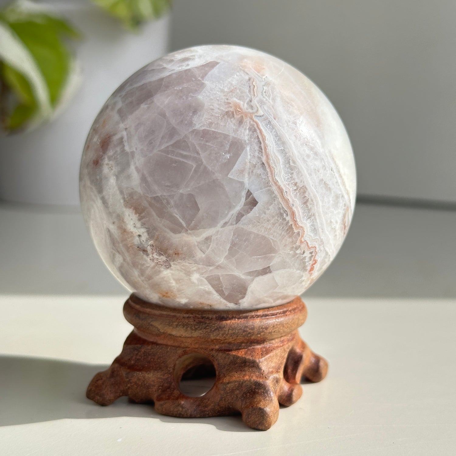 Amethyst Agate Sphere 7.1cm