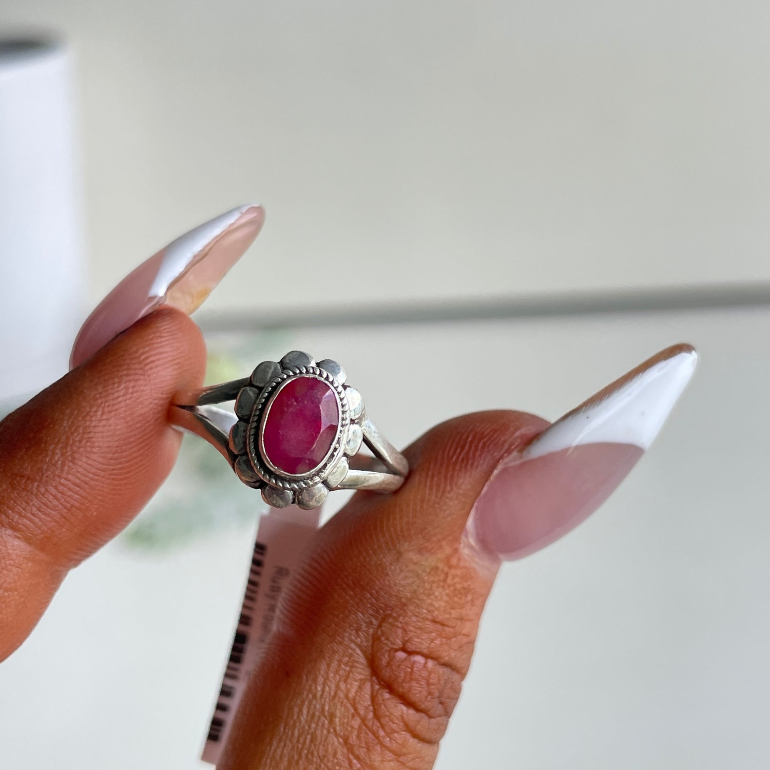 Ruby Round Ring Sz8.5