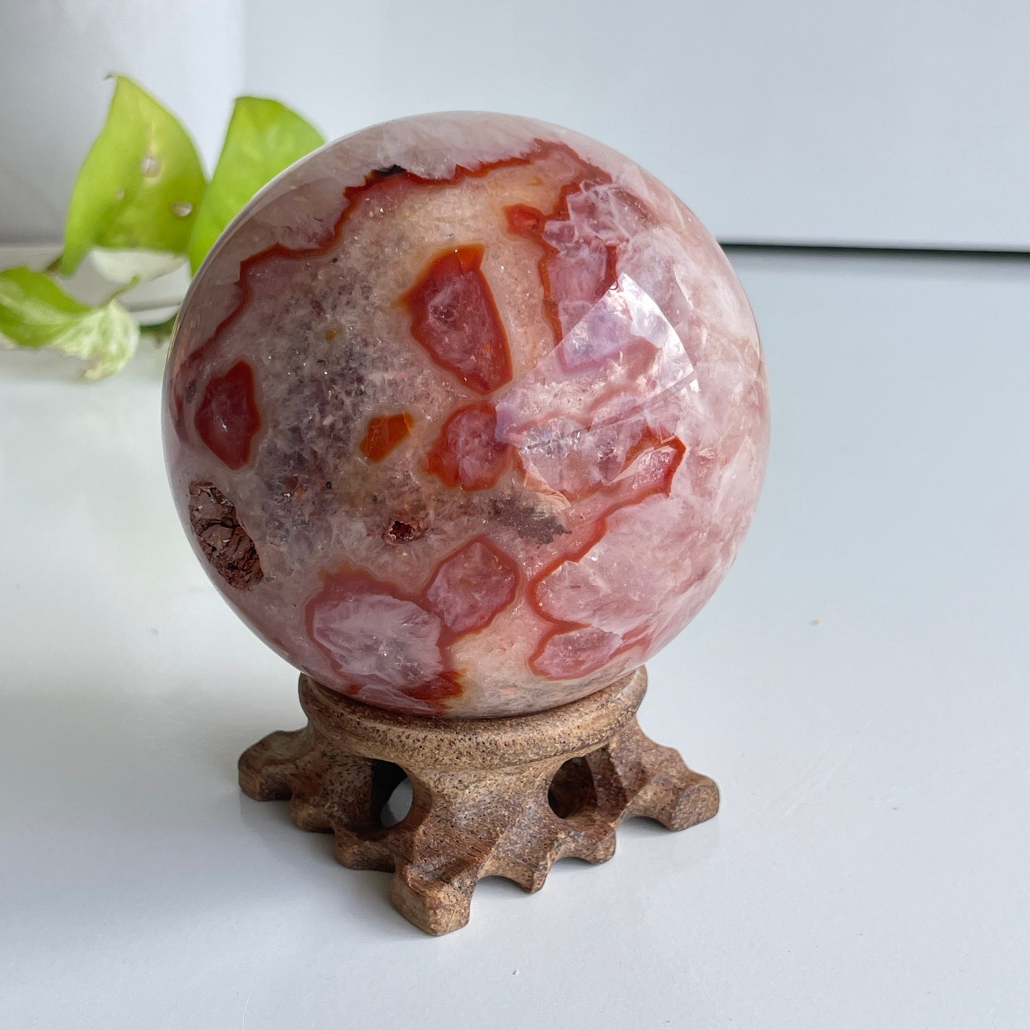 Carnelian Sphere 8.8cm