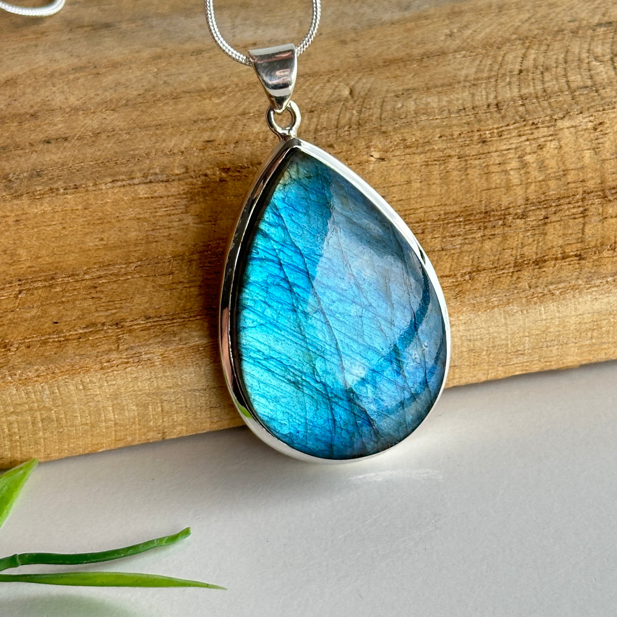 Labradorite Teardrop Pendant