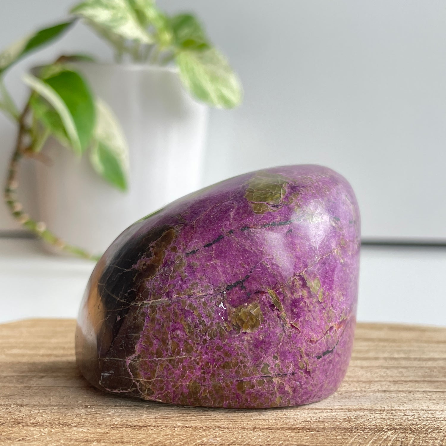 Stichtite In Serpentine ( Atlantisite ) Freeform 4.8cm