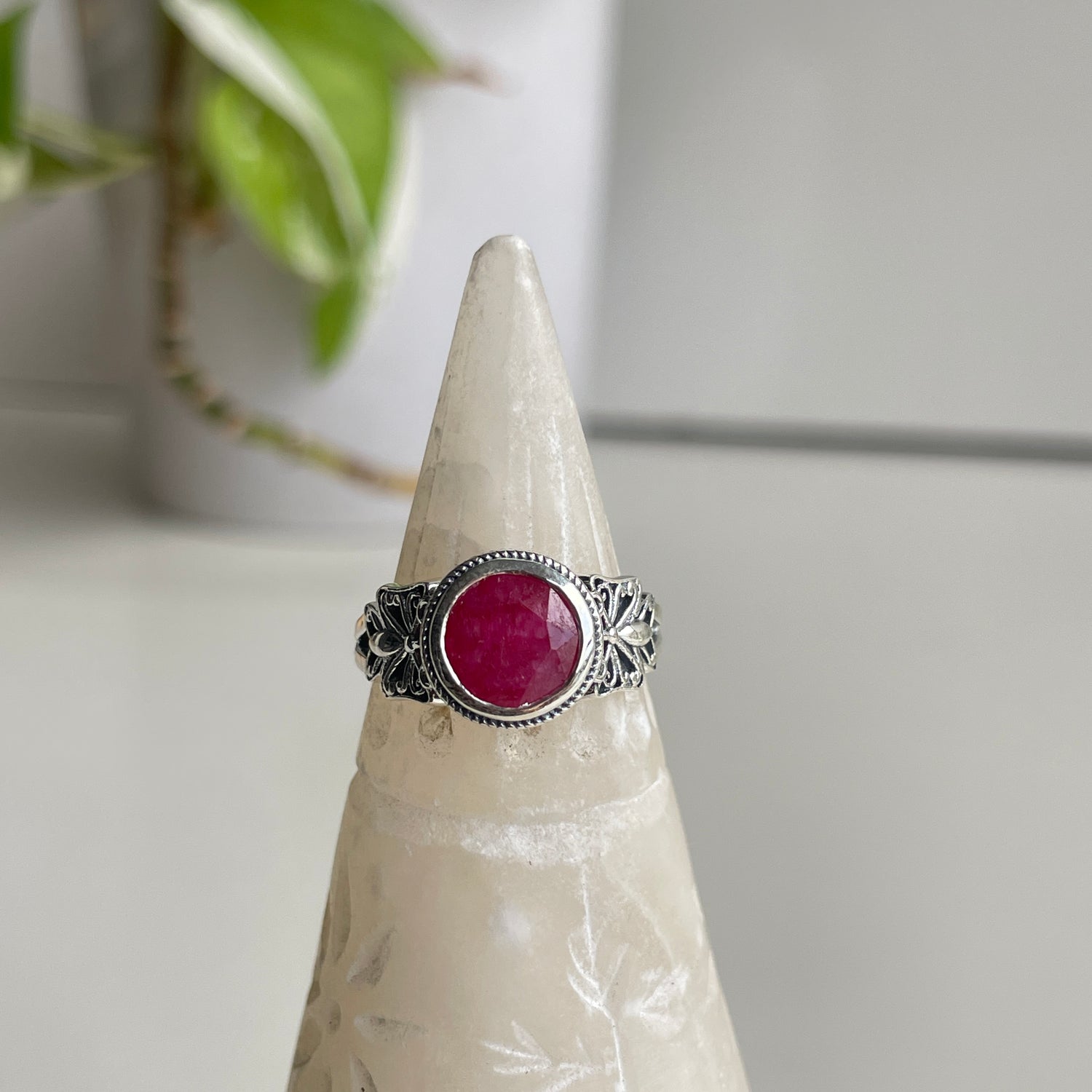 Ruby Butterfly Ring