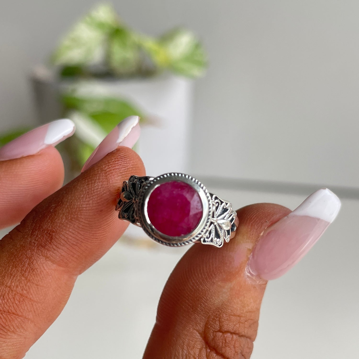 Ruby Butterfly Ring