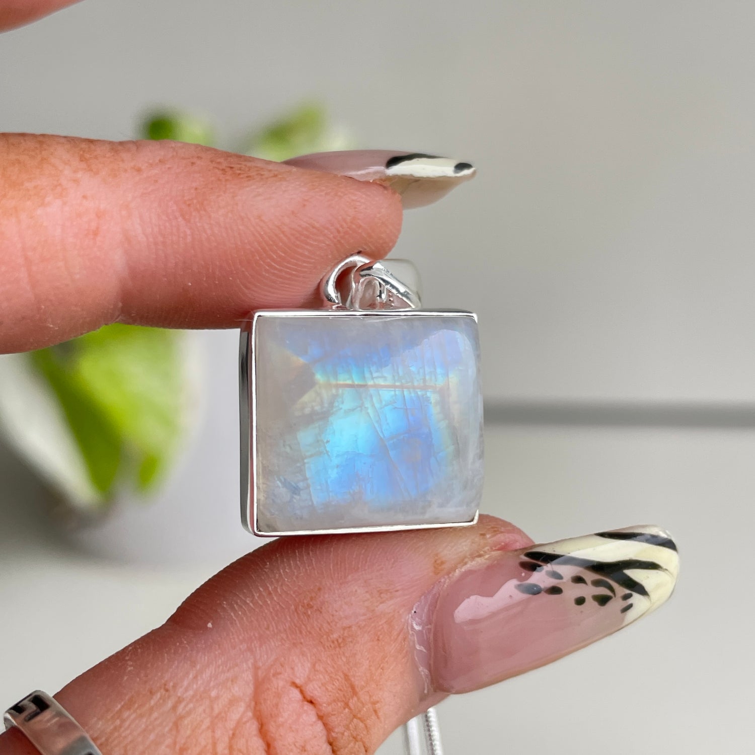 Moonstone Square Pendant