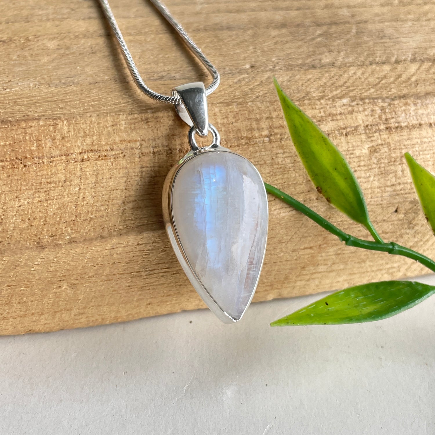 Moonstone Teardrop Pendant
