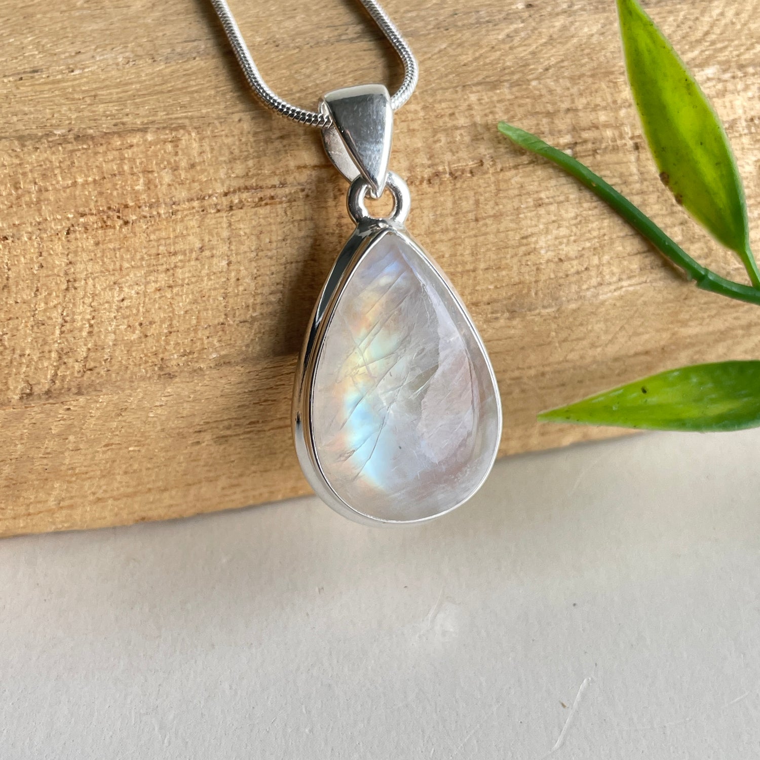 Moonstone Teardrop Pendant