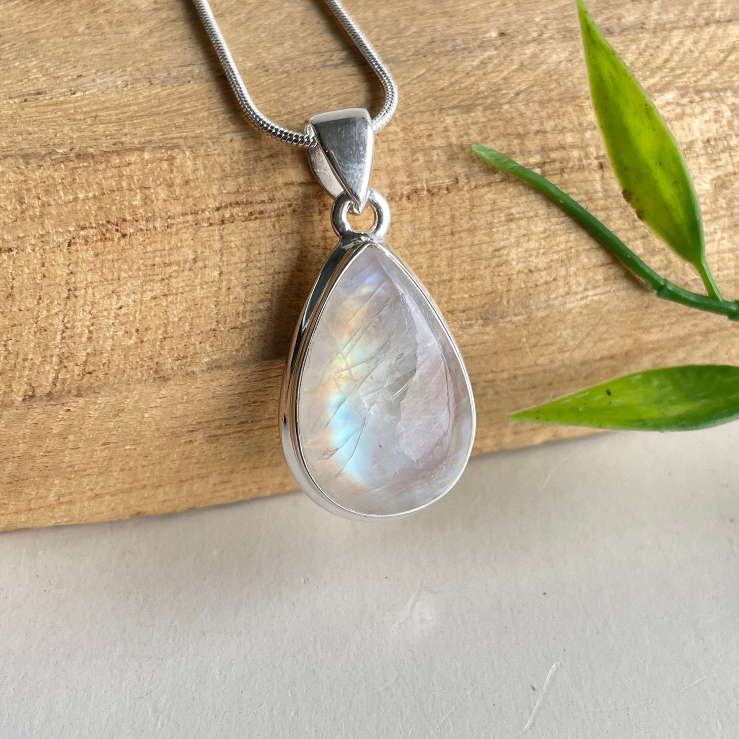 Moonstone Teardrop Pendant