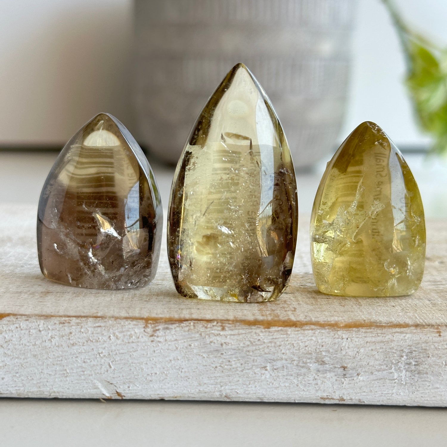 Smoky Citrine Flame Small